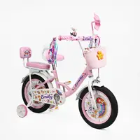 Детский двухколесный велосипед 12" дюймов Corso Emily ML-569 стальная рама 1 скорость. Pink and White (188179)