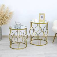 Комплект кофейных столиков Эдисон металл h50-60см d45-50см 1013056 Гранд Презент 1013056