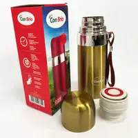 Термос Con Brio CB-381 Gold 0,35л, Хороший невеликий термос, Термос з нержавіючої сталі. Колір: золотий