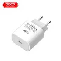 Сетевое зарядное устройство XO L40 PD 1 с разъемом Type-C/18W адаптер для зарядки телефона Белый