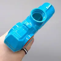 Уценка. ВОДНЫЙ ПИСТОЛЕТ С БУТЫЛКОЙ 15,5 СМ (БИРЮЗОВЫЙ) - ОТСУТСТВУЕТ КОЛБА