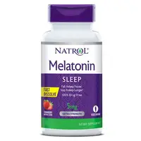 Натуральная добавка Natrol Melatonin 5 mg Fast Dissolve, 30 таблеток - клубника