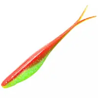 Плавающий силикон ZMAN Scented Jerk Shadz 7" 4pc #Nuked Chicken Glow / (663934 / SJS7-241PK4)