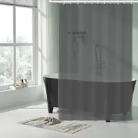 Шторка для ванной комнаты водонепроницаемая Bathlux 180x180 см шторка для ванной комнаты, Серая