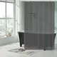 Шторка для ванной комнаты водонепроницаемая Bathlux 180x180 см шторка для ванной комнаты, Серая