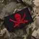 Набор шевронов 2 шт с липучкой Пират Черная Борода и Веселый Роджер 5х8 см вышитый патч нашивка