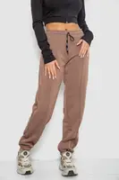 Спортивные штаны женские на флисе, цвет мокко, 247R7557