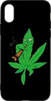 Чехол-накладка TOTO Cartoon Soft Silicone TPU Case Apple iPhone XS Max Cannabis Black