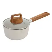 Ківш з кришкою Bergner Naturally BG-30635-CR 16 см 2 л білий