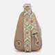 Женский кожаный рюкзак через плечо Borsa Leather K15-606be-beige
