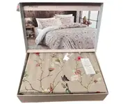 Постельное белье Maison D'or Flora Beige бежевый Сатин Люкс