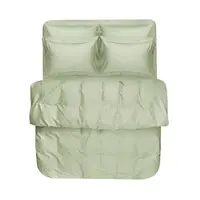 Постельное белье сатин premium Lotus Home - Leona оливковый евро