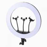 Кольцевая LED лампа 35 см 15 W с держателем для телефона селфи кольцо для блогера СО ШТАТИВОМ