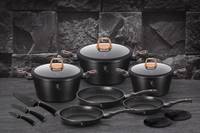 Набор посуды Berlinger Haus BlaСk Rose InduСtion Сookware BH-7187 14 предметов черный