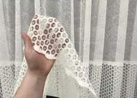 Тюль жаккард. Цвет кремовый. Код 2021т