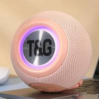 Колонка портативная Bluetooth T&G TG337 pink розовая