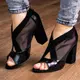 Женские босоножки Fashion Rags 3021 40 размер 25,5 см Черный