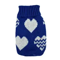 Свитер для собак Taotaopets 357704 Сердечки Blue-White XS