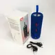 Портативная Bluetooth колонка TG619C FM-радио USB/TF с ремешком, блютузная колонка с подсветкой. Цвет: синий