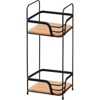 Полиця у ванну 2-ярусна Ardesto Minimalism ARHK4502BB 16х15.5х40 см чорна