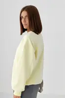 Світшот із начісом вільного крою - лимонний колір, ONE SIZE