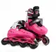 Роликовые коньки Best Roller 71-223 M колеса PU светятся. Pink and Black (размер 34-38) (186953)