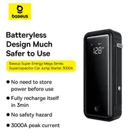 Пусковое устройство (бустер) для авто Baseus Super Energy Mega Series Supercapacitor Car Jump Starter 3000A