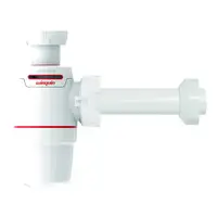 Сифон для кухонной мойки Neo Air 1½"×Ø40мм с отводом WIRQUIN (9542330)
