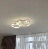 Люстра світлодіодна стельова LED світильник для квартири на стелю лед з пультом 26423 Білий 10х40х62 см.