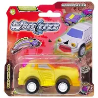 Уценка. Машинка-тянучка серии Horror, Wheeleezz (Горрор, Вилиз) ЖЕЛТЫЙ - ЛОПНУТ БЛИСТЕР