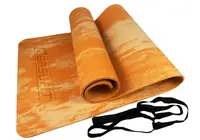 Коврик для йоги и фитнеса EasyFit s-EVA Mat 8 мм Оранжевый