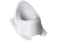 Горщик дитячий антиковзкий з музикою  DUCK light gray