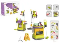 Ігровий набір для прибирання Chengmei Toys, 20 елементів, пилосос, пульверизатор. Green (149528)