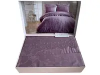 Постельное белье Maison D'or Mirabella Dantela Lilac Жаккард сатин