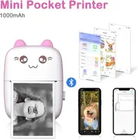 Портативний термопринтер Mini pocket printer (рожевий)