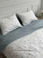 Постільна білизна сімейна Dushka Home Муслін 21755 160х215х2 см