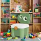 Органайзер для хранения игрушек с крышкой, детский стул-органайзер для игрушек, 34,5×25×18см, зеленый цвет