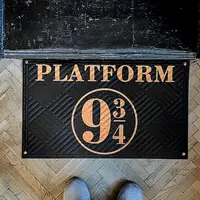 Килимок придверний з принтом Платформа 9 3/4 Гарри Поттер (KOV_20S027)