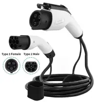 Зарядный кабель для электромобилей Evsun Type 1 (Female) - Type 2 (Male), 16A, 4 кВт, 1-фазное, 3 м