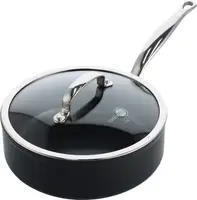 Сотейник із кришкою GreenPan Barcelona Pro CC005327-001 24 см 3.4 л чорний