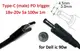 Кабель-переходник триггер PD 18-20v Type-C (max 5a, 100w) на 4.5x3.0(2.7)mm (+pin) 1m з USB Type-C (male) Power Delivery PD тригер (A class) 1 день гар.