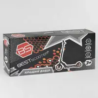 Самокат дитячий "Best Scooter", з PU колесами, затискачем керма і 1 амортизатором. Black and Blue (88915)