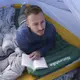 Надувной матрас с подголовником Naturehike CNK2300DZ0001, темно-синий