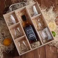 Набір для віскі "Drink whiskey" в ящику L, англійська