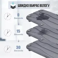 Підставка універсальна для раковини у ванну кімнату, кухню, вітальню, кам'яна з діатоміту темно-сіра
