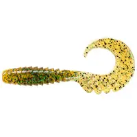 Fancy Grub 2.5" (10pcs.), #036 - Caramel/Green & Black