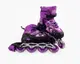 Роликовые коньки Best Roller 640-М колеса PVC светятся. Violet and Black (размер 34-38) (173835)