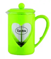 Заварник 800 мл стекло + пластик Сon Brio СB5680зел