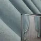 Комплект готовых штор из ткани лён. Цвет голубой. Код 1452ш 2.5 (2шт. 2,5х2,7м.)