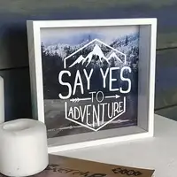 Копилка для денег Say yes to adventure 22x22x5 см (KOP_18D007)